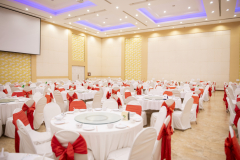 White wedding hall in hotel
